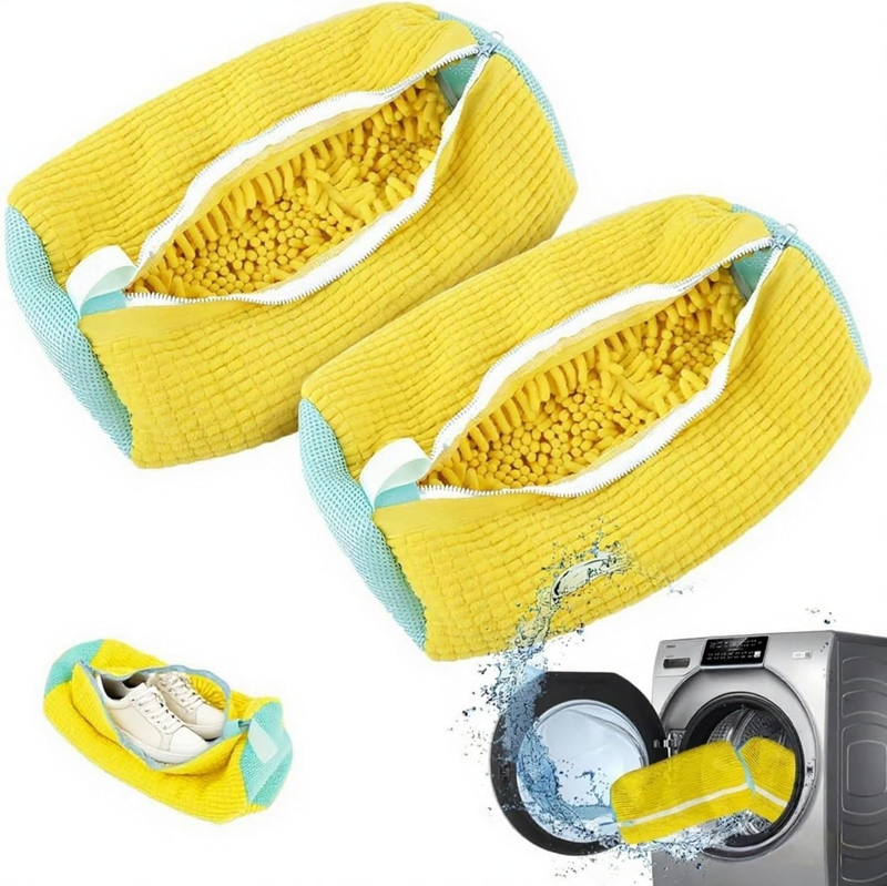 2 Pack Shoe Washing Machine Bag | Durable Mesh Reusable Laundry Bags for Sneaker