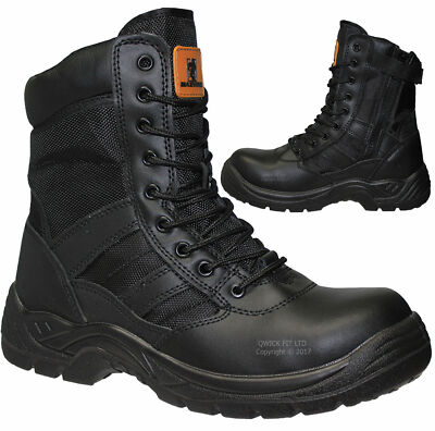 MENS ARMY MILITARY POLICE SAFETY BOOTS 