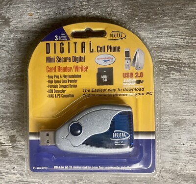 Digital Concepts Digital Camera Secure Digital Card Reader/Writer USB 2.0 Sealed