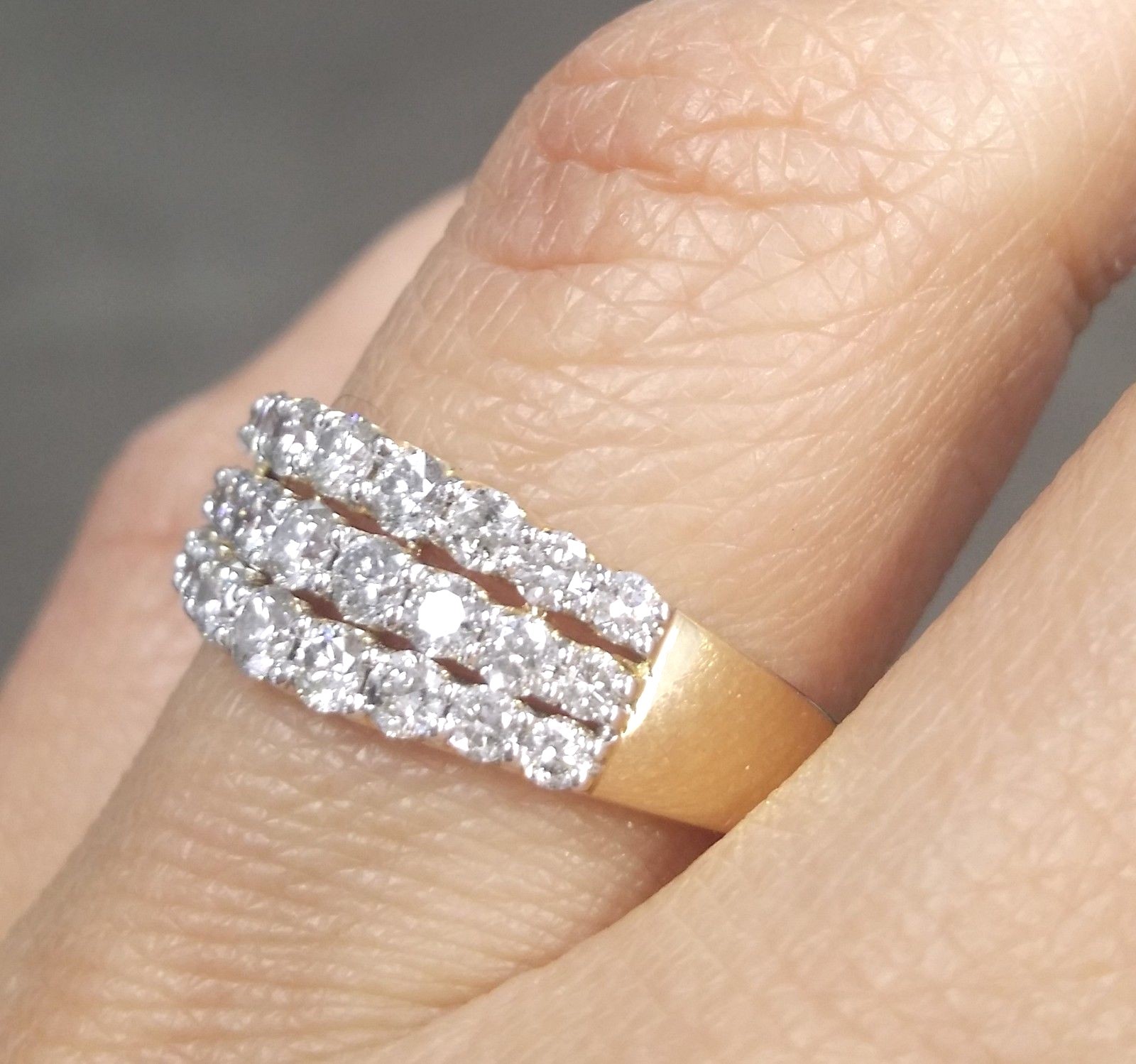 Pre-owned Handmade Deal 1.05ctw Natural Round Diamond Ladies Engagement Wedding Band Ring 14k Gold. In White