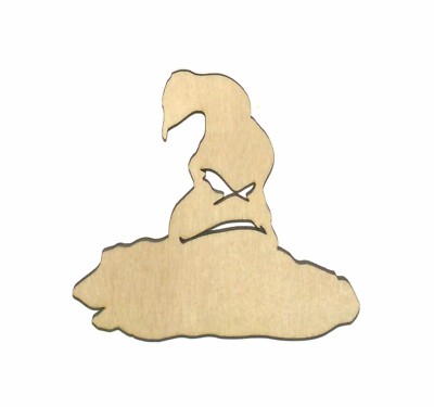 Sorting Hat Unfinished Wood Shape Cut Out SH11084 Crafts Lindahl Woodcrafts