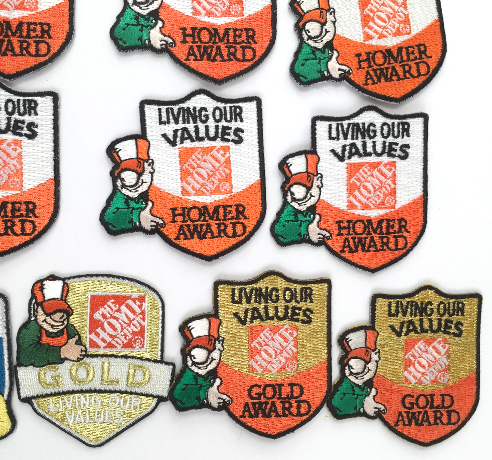 Home Depot Patches Embroidered Badges 25 PC LOT