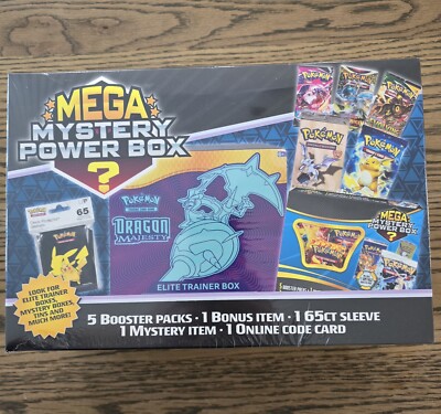 POKEMON MEGA MYSTERY POWER BOX 2024, NEW / SEALED Adding Free Bonus Cards