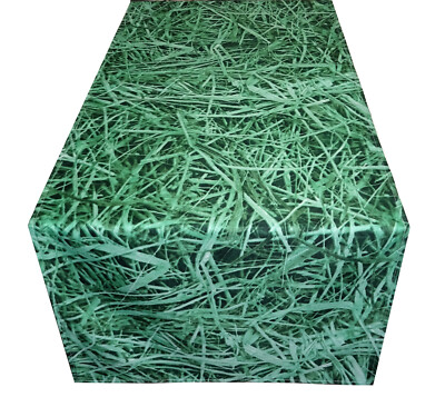 Table Runner Tablecloth Modern Grass Spring Meadow Green Natural