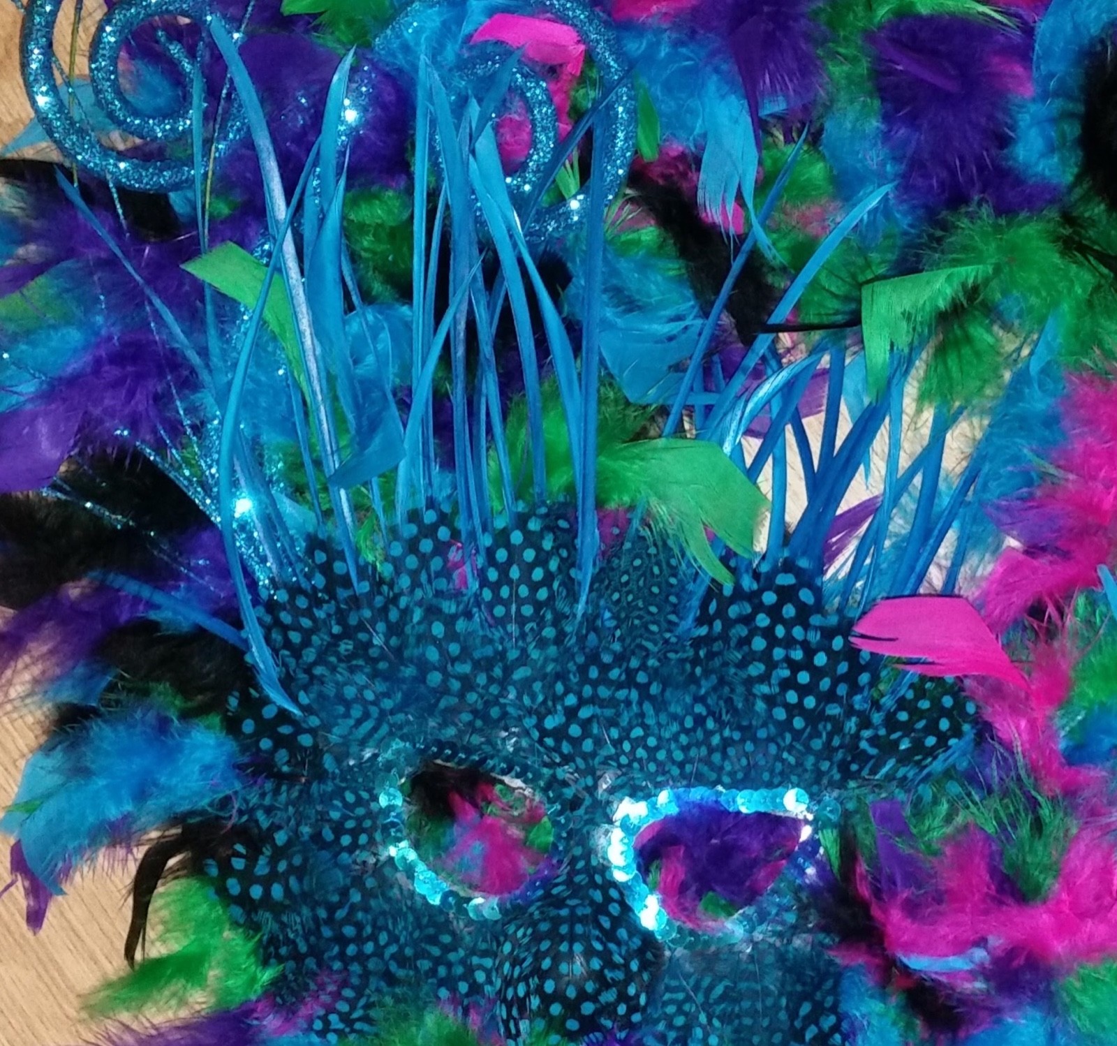 Mardi Gras Feather Wreath Mardi Gras door wreath Mardi Gras Mask Door Wreath