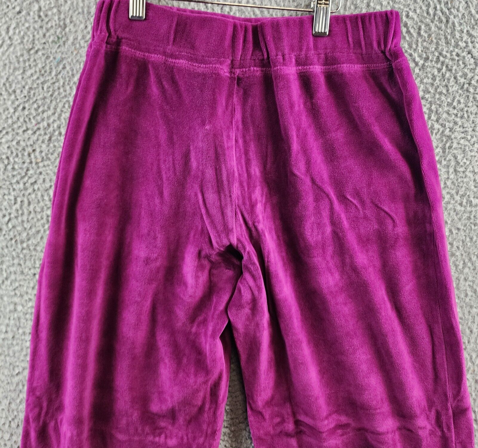 Wilt Velour Wide Leg Pants Women's X-Small Magnolia Solid Elastic Waist Pull On - Picture 13 of 14