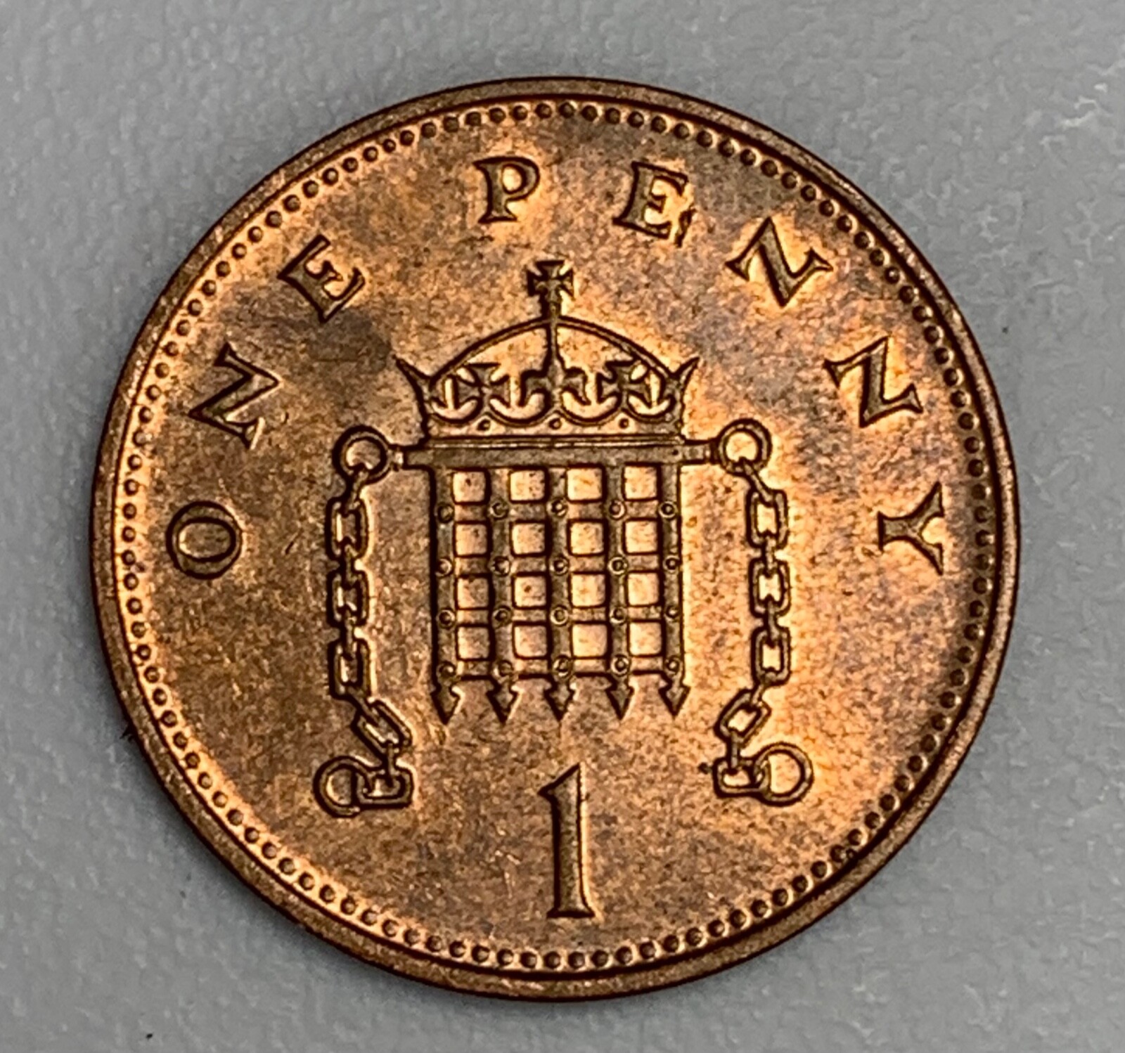 Coin Great Britain UK 1996 1 Penny Queen Elizabeth II 3d Por