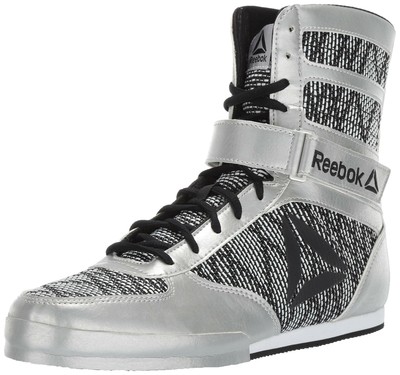 reebok boxing shoes silver