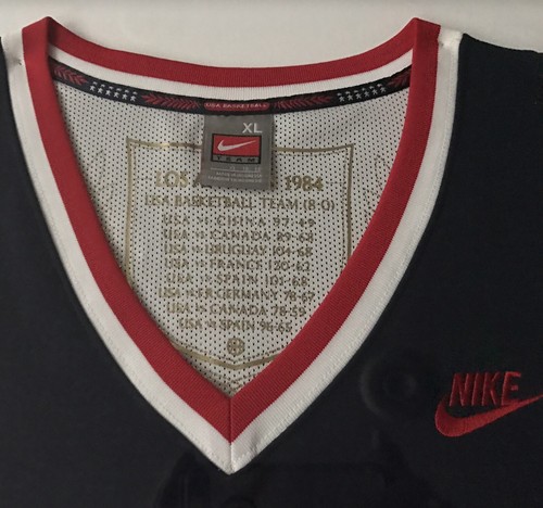 USA Jersey w/ Signed Michael Jordan Vintage Autograph PSA Framed