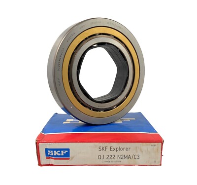  SKF QJ222-N2MA/C3 Four Point Angular Contact Ball Bearing 110x200x38mm