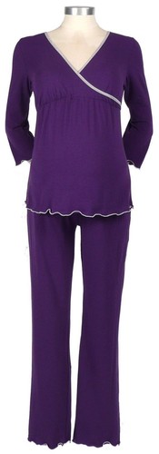 売れ筋商品|||キミ アンド カイ カットソー トップス レディース Maternity Addison Nursing Pajama Set Denim blue Women's 