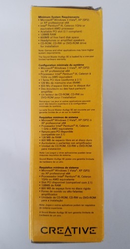 Creative Labs SB0570 PCI Sound Blaster Audigy SE Sound Card