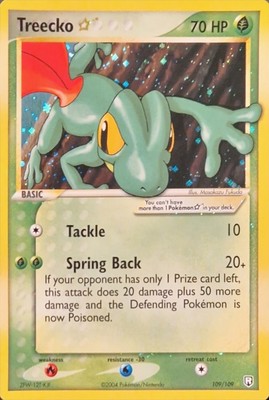ポケモン - キモリ スター Treecko Gold Star Rocket Returns Treecko [GOLD STAR] #109 English Pokemon Team Rocket Returns