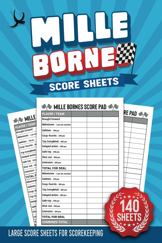 Mille Borne Score Sheets: 140 Score Sheets for Scorekeeping (Size 6 X 9 Inch)