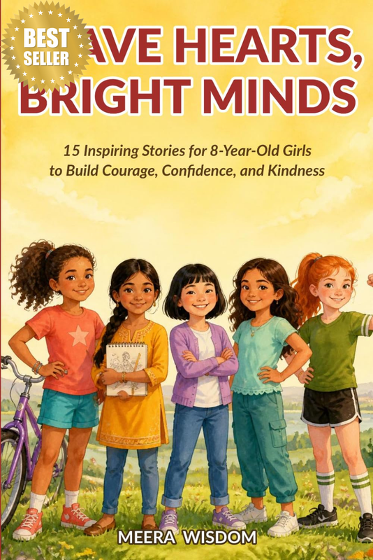 Brave Hearts, Bright Minds: 15 Inspiring Stories for 8-Year-Old Girls to Build C