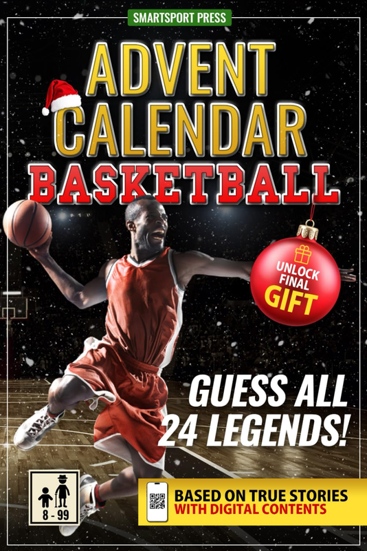 Basketball Advent Calendar: Guess the 24 Legends. Each Day an Epic Story. Scan t