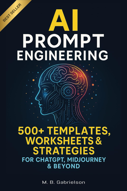AI Prompt Engineering: 500+ Templates, Worksheets & Strategies for Chatgpt, Midj