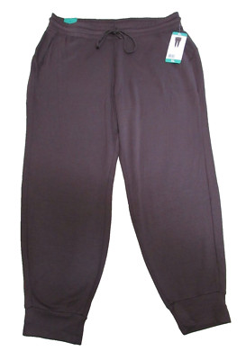 DANSKIN NWT Women's Scuba Straight Leg Jogger Espresso XL ***FREE SHIPPING***