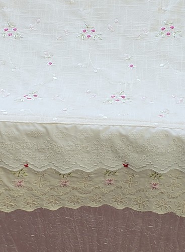 Vintage Boutique KidsLine Olivia Baby Clothing Hamper Soft Pink Sage Green Ivory