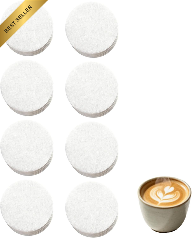 58Mm Espresso Filters 800 Pack, Unbleached Paper Filters for Portafilter, Chlori