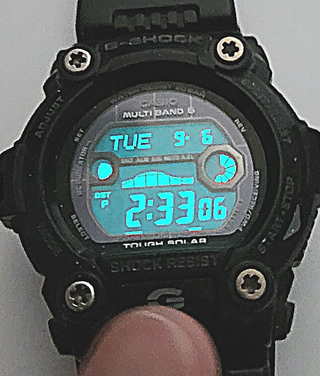 CASIO MULTI BAND 6 G-SHOCK TOUGH SOLAR MEN'S BLACK