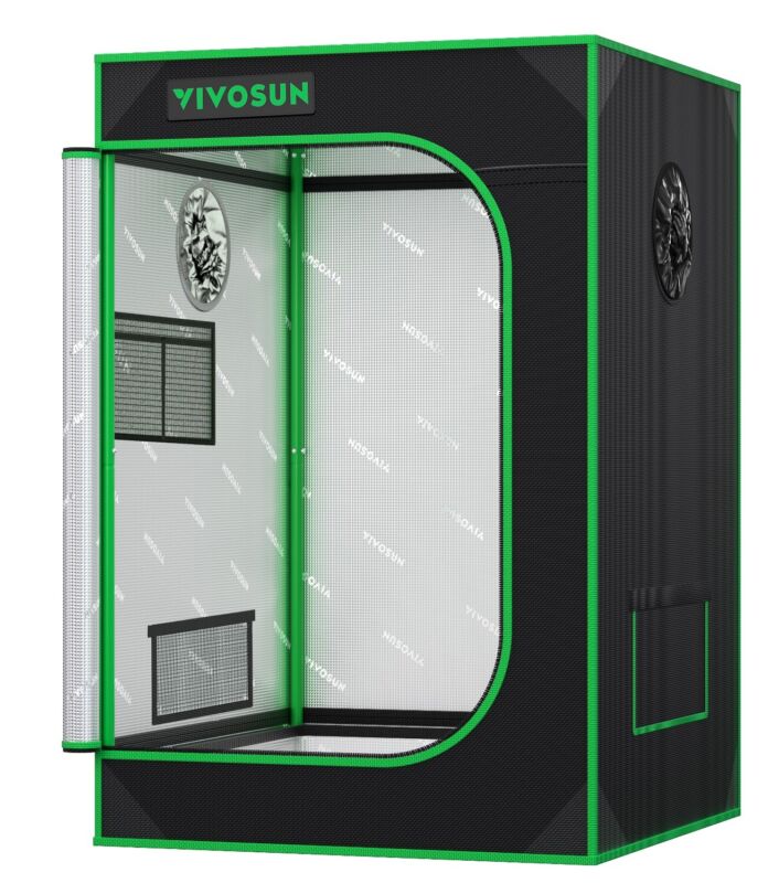 VIVOSUN S223 2x2ft Indoor Hydroponic Grow Tent Non-Toxic 24"x24"x36" 100% Reflec
