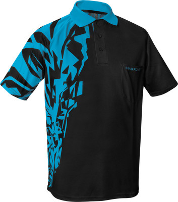 Harrows Rapide Black and Aqua Shirt L
