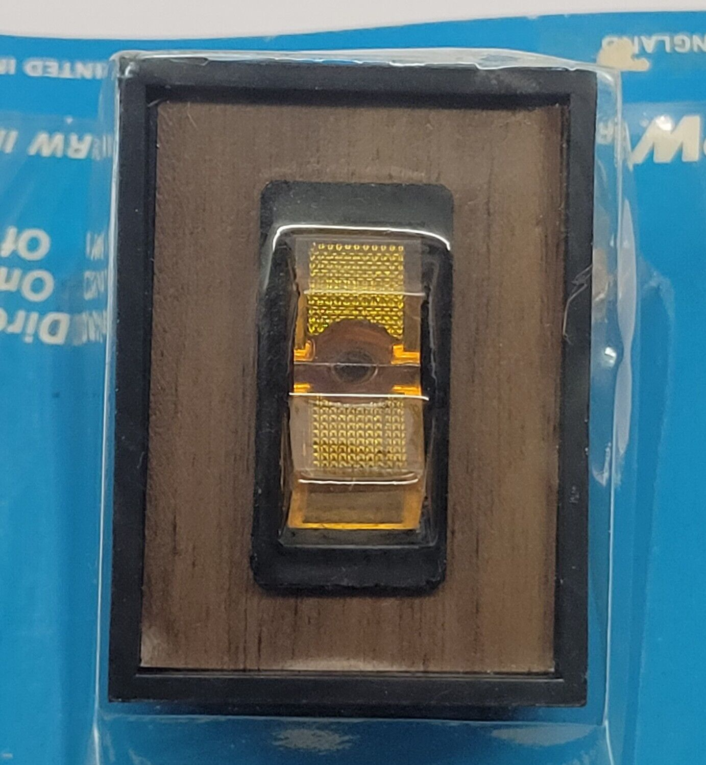 TRW Universal Modular Illuminated Rocker Switch Speakers Fog Lights Fans - Amber