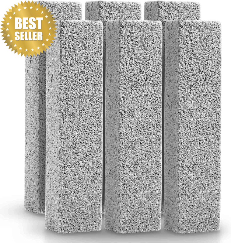 6 Pack Pumice Stone Toilet Bowl Cleaner, Remove Toilet Bowl Hard Water Rings, Ca