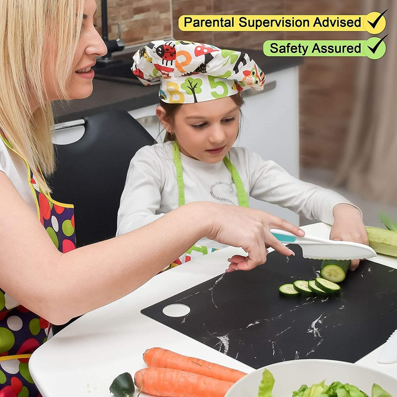 Kids Knife Set , Nylon Knives Safe Baking Cutting Cooking, Ideal Knives for Kids