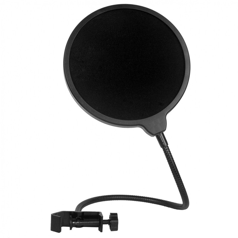 Akord Microphone Pop Filter Swivel With Double Layer Sound Shield Guard