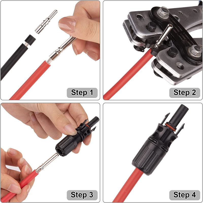 8 Gauge (10Mm&sup2;) PV Wire UV Resistant Solar Panel Extension Cable for Solar Panel