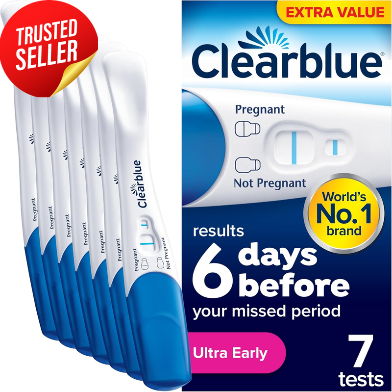 Pregnancy Test, Ultra Early Detection (10 Miu/Ml) Value Pack, Results 6 Days Ear