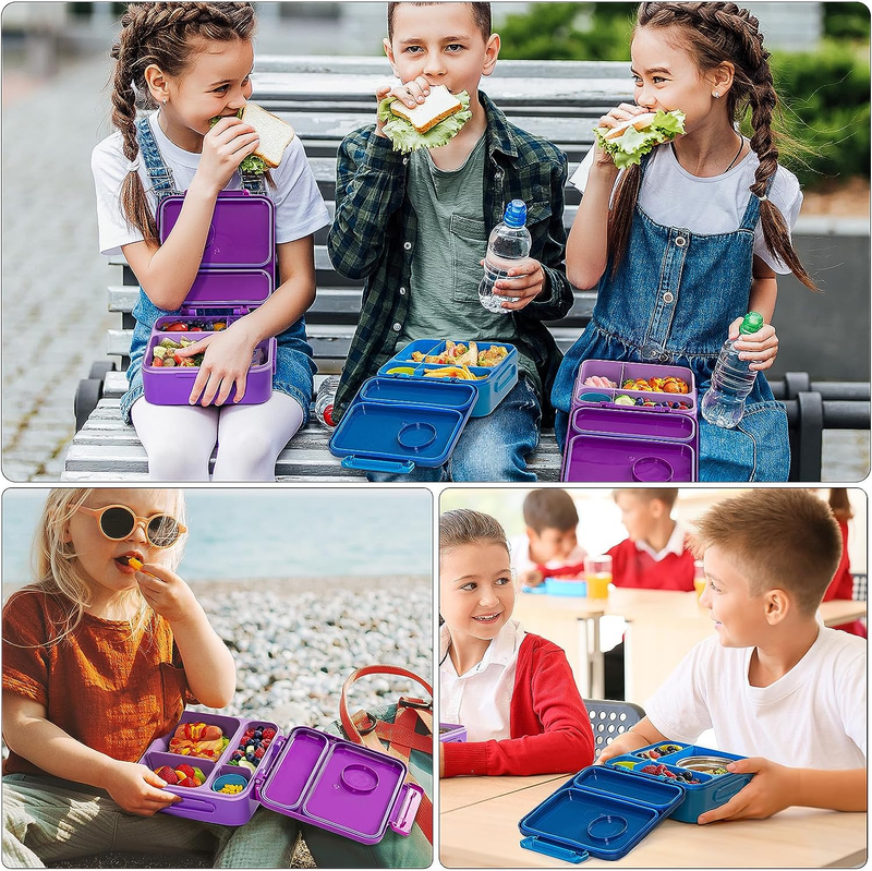 Bento Box for Kids - Insulated Lunch Box with Thermos for Hot Food, Leak-Proof K