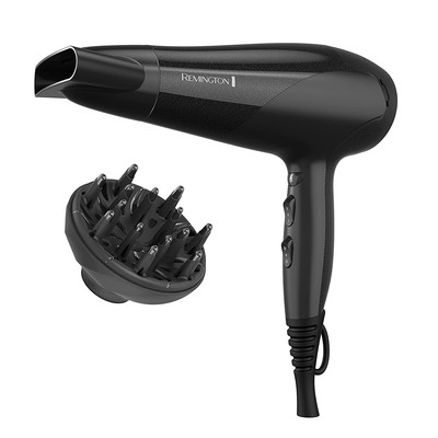 Damage Protection Hair Dryer with Ceramic + Ionic + Tourmaline Technology,Black