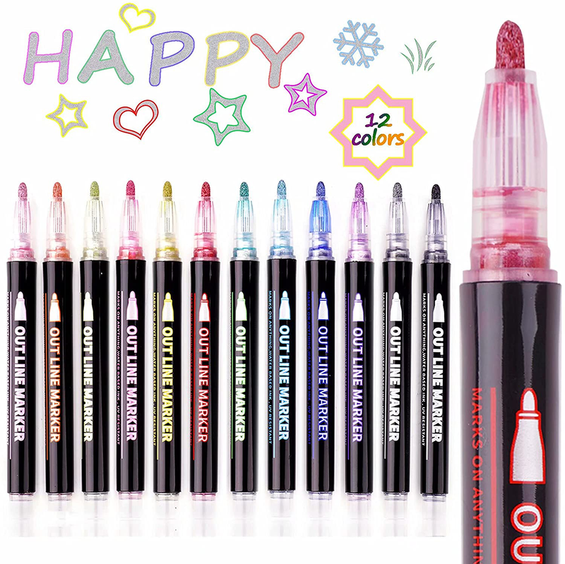 ,super Squiggles Shimmer Markers Pen For Highlight