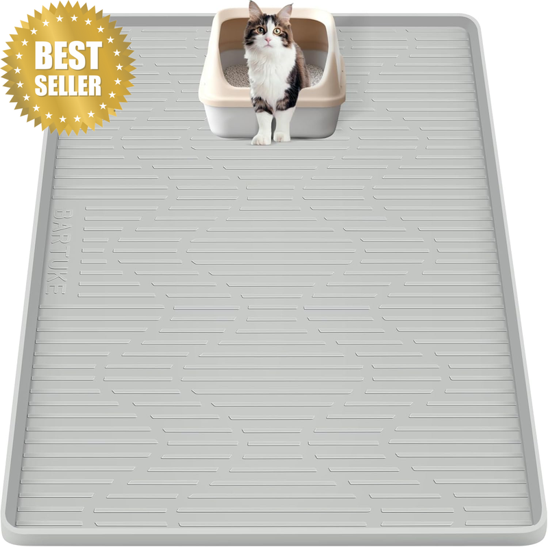 Silicone Cat Litter Mat, 91 X 61Cm Large Cat Litter Box Mat Litter Trapping Mat