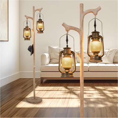 Industrial farmhouse clearance floor lamp