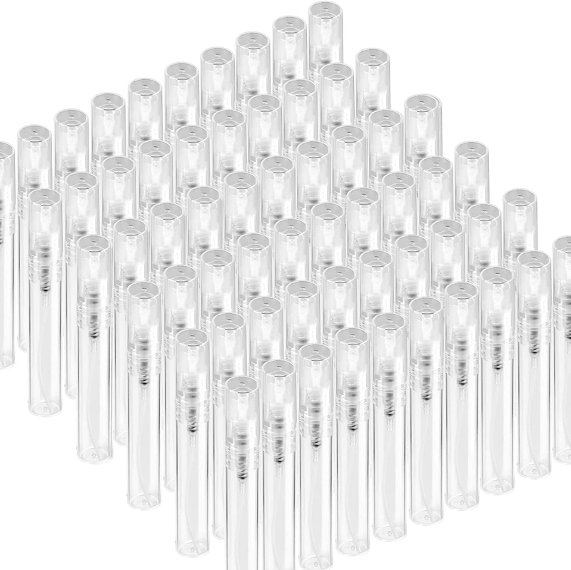 60PCS 5Ml Mini Spray Bottle Mini Clear Plastic Spray Empty Fine Mist Refillable