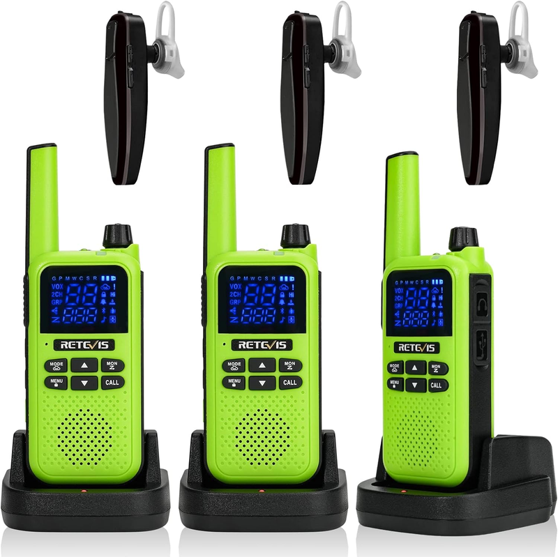 RA19 Bluetooth Walkie Talkies, Rechargeable 2 Way Radio, Long Range Walkie Talki