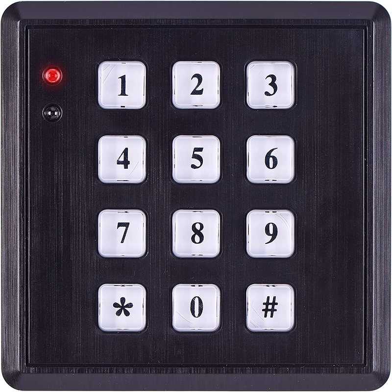Fake Security Keypad Integrated Low Light Sensor Professional Alarm System 1Ct.