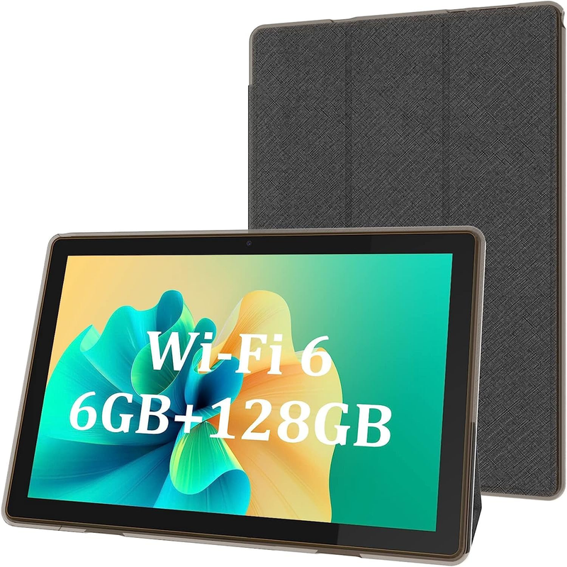 Tablet 10.1 Inch Android 12 OS Tableta, 2 in 1 Tablets with Keyboard, Mouse, Cas