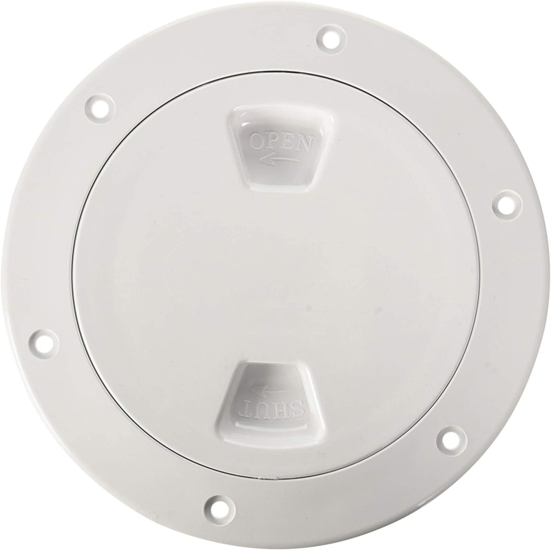 Beckson DP40-W Screw-Out Deck Plate, 1 Pack, White
