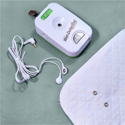 Wet Detective Bedwetting Kit, Incontinence & Bedwetting Alarm System, Includes 2