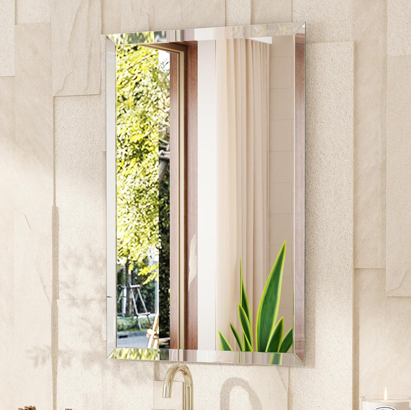 Frameless Bathroom Mirror, 18
