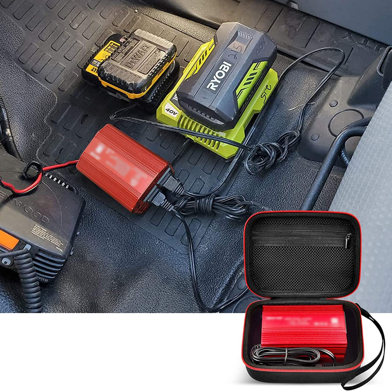 Case Compatible with 300W Power Inverter DC 12V to 110V AC Inverter Not Include