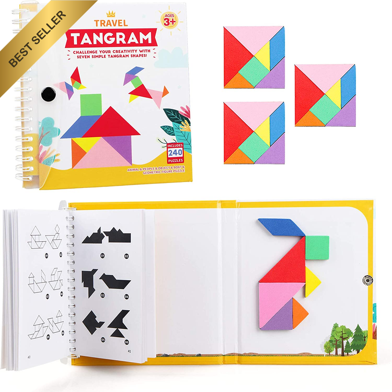 Travel Tangram Puzzle 3 Set Magnetic