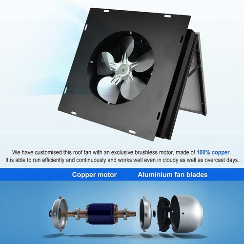 32 Watt Solar Attic Fan Solar Powered Roof Exhaust Fan Up To 3000 Sq Ft 2450cfm