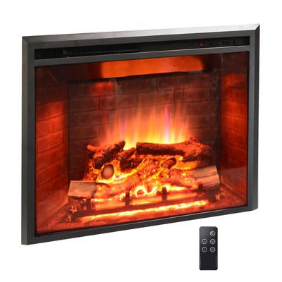 Insert, Heater, Recessed Mounted With Fire Crackling Sound,