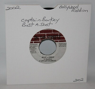 Captain Barkey - Bust A Shot - 2002 Jamaica Vinyl 7'' Single - In The Streetz
